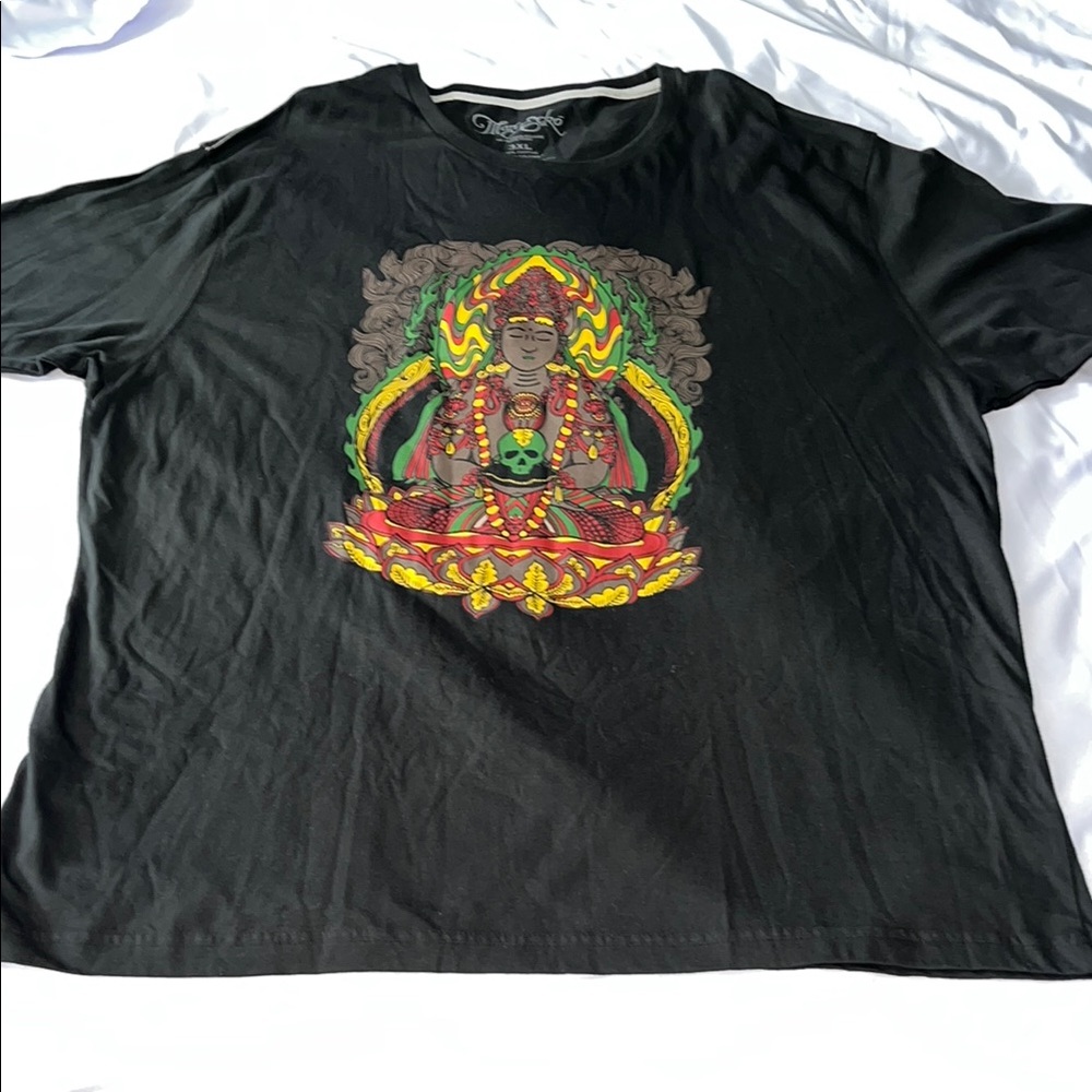 Marc Ecko Graphic Tee Black T-Shirt Short Sleeve Size XXXL